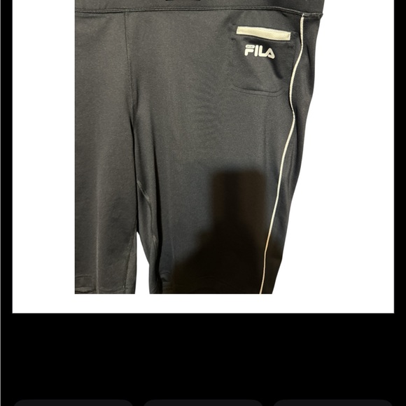 FILA Black Shorts with White Trim XXL - Picture 3 of 4